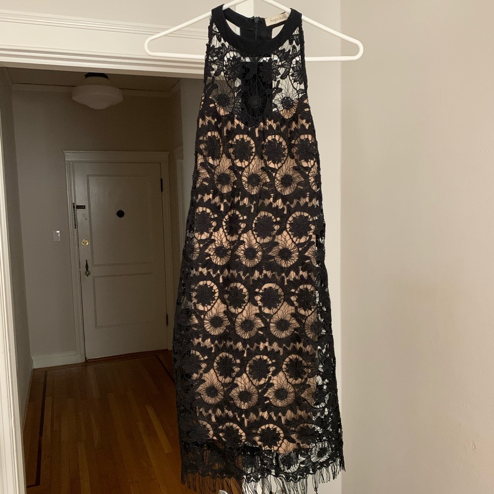 Black lace dress